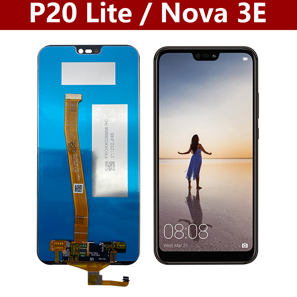 NumÃ©riseur d'Ã©cran tactile d'affichage Ã  cristaux liquides de 5.84 pour Huawei P20 Lite pour Huawei Nova merveilleuse LCD ANE-LX1 piÃ¨ces de rechange d'affichage Ã  ANE-LX2 n° 1