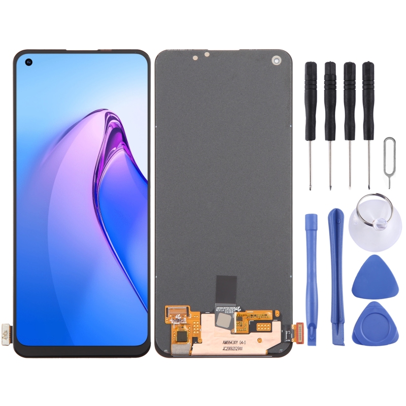 Ã‰cran LCD AMOLED d'origine pour OPPO Reno8 Z 5G, affichage du tÃ©lÃ©phone avec HÃ©bergements eur, assemblage complet, piÃ¨ce de rechange n° 6