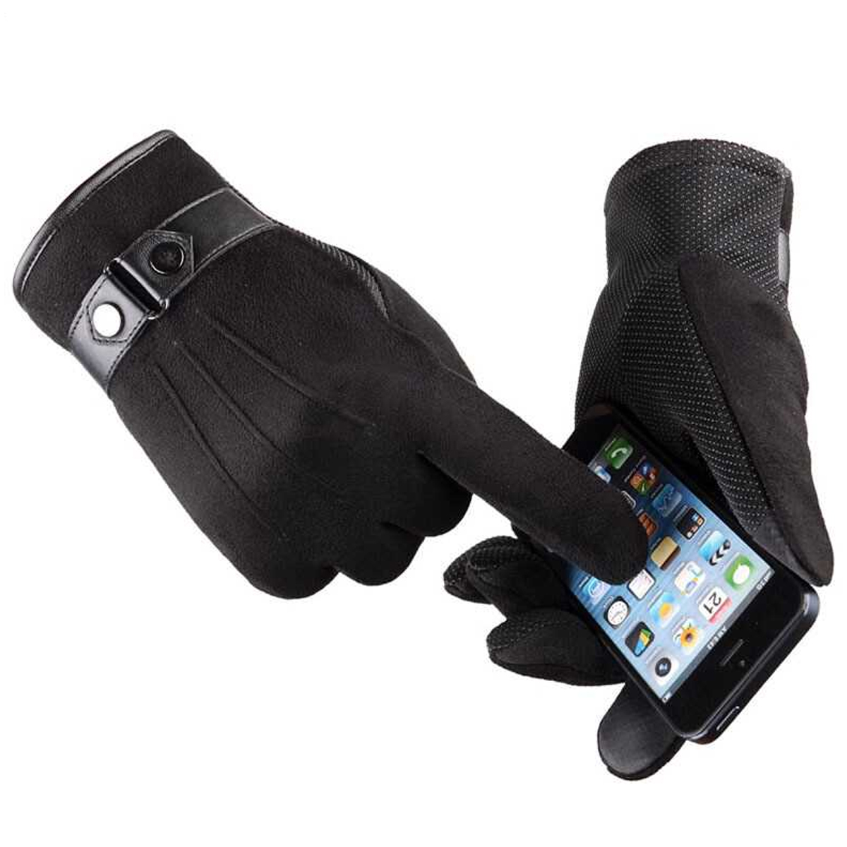 Gants de cyclisme chauds classiques, mitaines d'Ã©quitation de moto, Ã©cran tactile non ald, sports de plein air, course Ã  pied, hiver, nouveau n° 2