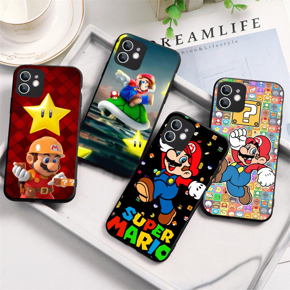 Coque KD-73 souple super-marios pour iPhone, compatible modÃ¨les 5, 5s, 6, 6S, 7, 8, X, SE, 13, Mini Plus Pro Max n° 3