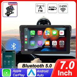 7 pouces Autoradio sans fil Apple Carplay, lecteur vidÃ©o automatique Android, MP5 autoradio bluetooth voiture Ã©cran tactile Ã©vitÃ©, limitation automobile systÃ¨mes intelligents auto small picture n° 1