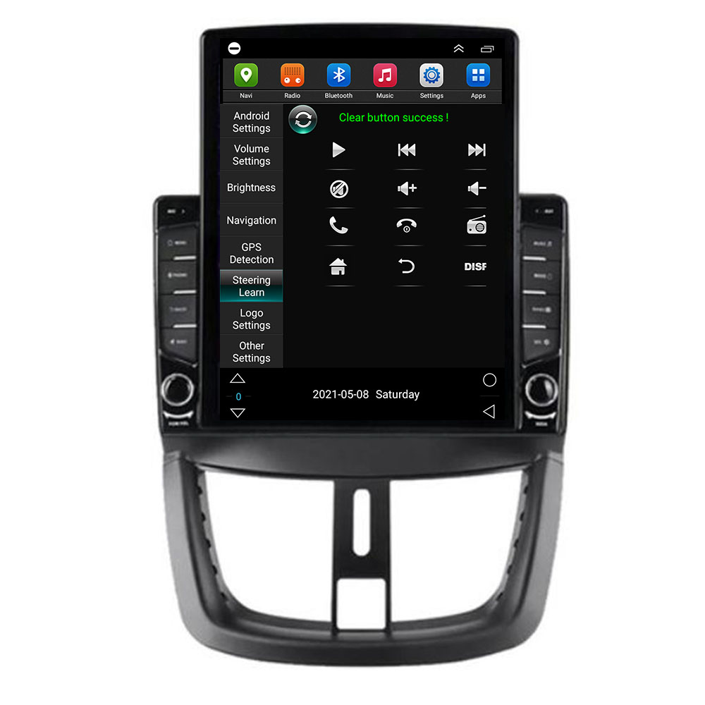 Autoradio Android 12, Navigation GPS, StÃ©rÃ©o, Carplay, DSP, CamÃ©ra, Lecteur VidÃ©o, 2 Din, pour Voiture KIT 207, 207CC (2006-2035) n° 4