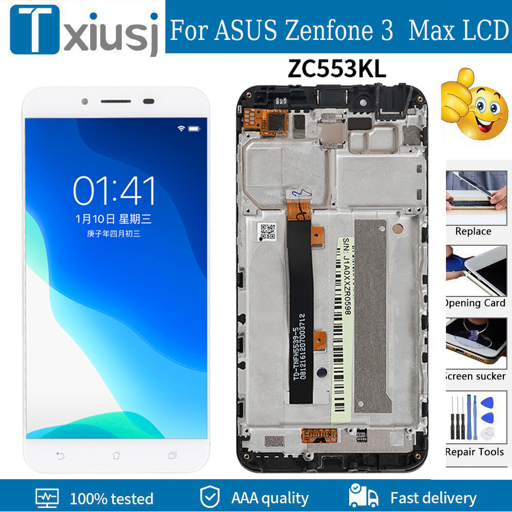 Ã‰cran tactile LCD de remplacement, 5.5 pouces, pour ASUS Zenfone 3 Max ZC553KL X00esse, outils gratuits n° 1