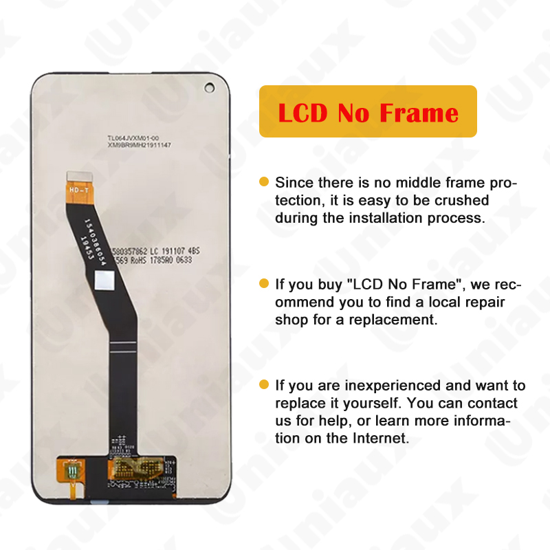 Écran tactile LCD de remplacement, 6.39 pouces, pour Huawei P40 Lite E Y7P L29 L29N ART-L28, Original n° 3