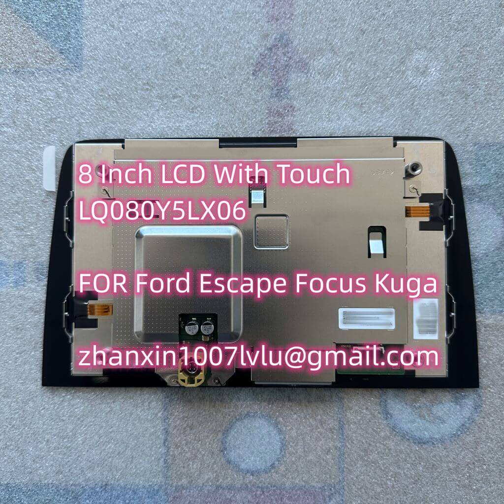 Écran LCD avec écran tactile pour voiture Ford Escape Focus Kuga, radio audio CD, navigation, neuf, original, LQ080Y5LX06, 8 pouces n° 3