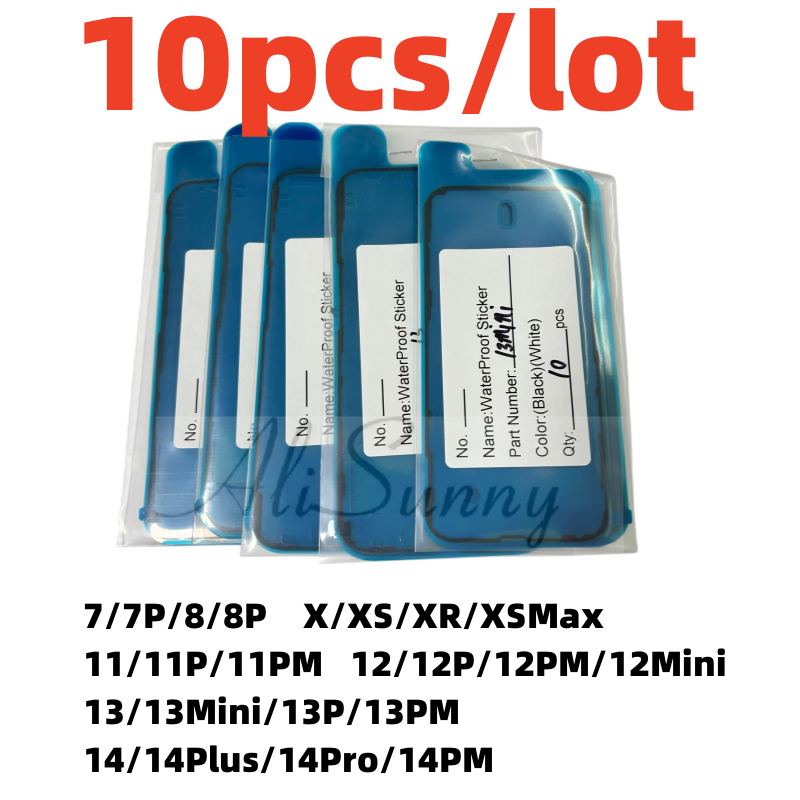 AliSunny 10pcs Autocollant Ã‰tanche pour iPhone 11 12 13 7 6S Plus XS 8X3M AdhÃ©sif Cadre de L'Ã©cran LCD Ruban D'Ã©tanchÃ©itÃ© PiÃ¨ces de RÃ©paration n° 1