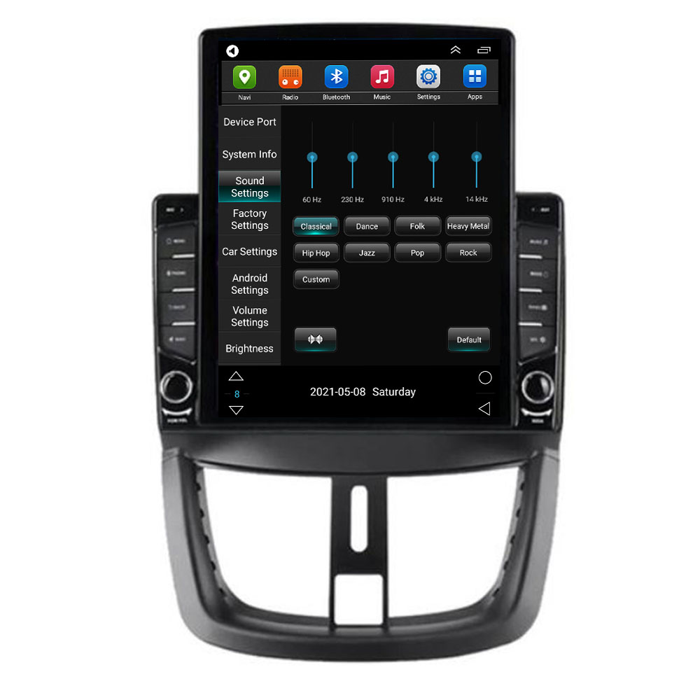 Autoradio Android 12, Navigation GPS, StÃ©rÃ©o, Carplay, DSP, CamÃ©ra, Lecteur VidÃ©o, 2 Din, pour Voiture KIT 207, 207CC (2006-2035) n° 3