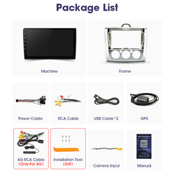 JMCQ-Autoradio 9 , Android 12.0, navigation GPS, DSP, lecteur multimÃ©dia vidÃ©o, 2DIN, unitÃ© centrale pour voiture Ford Focus 2/3 MK2/MK3 (2004-2011) small picture n° 6