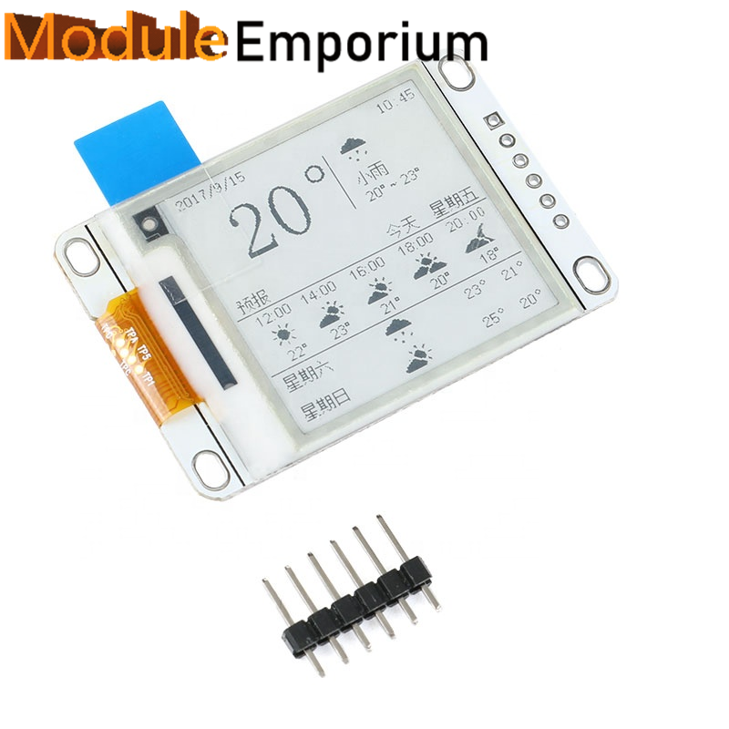 Ã‰cran d'affichage noir et blanc Ã©ventuelles I E-Paper Eink E-Ink pour Ardu37, 1.54 pouces n° 1