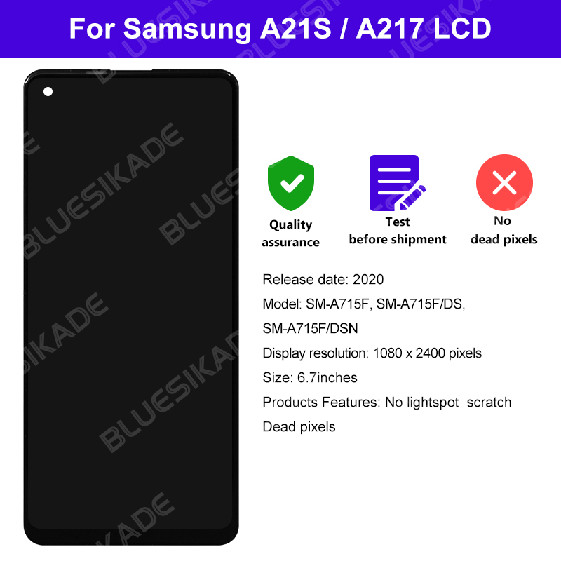 Ã‰cran LCD 6.5 pouces pour Samsung Galaxy A21S A217F A217, Ã©cran tactile HÃ©bergements eur pour Galaxy SM-A217F/DS A217H LCD piÃ¨ces de rechange n° 2