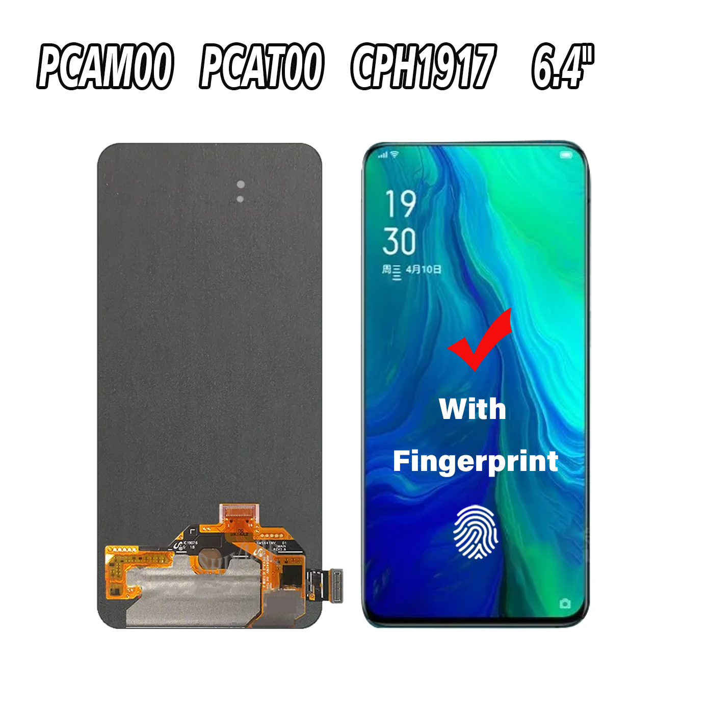 Ã‰cran tactile LCD de remplacement, 6.4 pouces, pour OPPO Reno PCAM00 CPH1917 PCAT00 n° 2