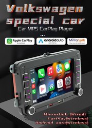 2 Din voiture hd 7 pouces android autoradio RDS Airplay vidÃ©o multimÃ©dia CarPlay sans fil stÃ©rÃ©o de voiture, les volkswagen/siÃ¨ge/skoda/passat/golf/polo small picture n° 3