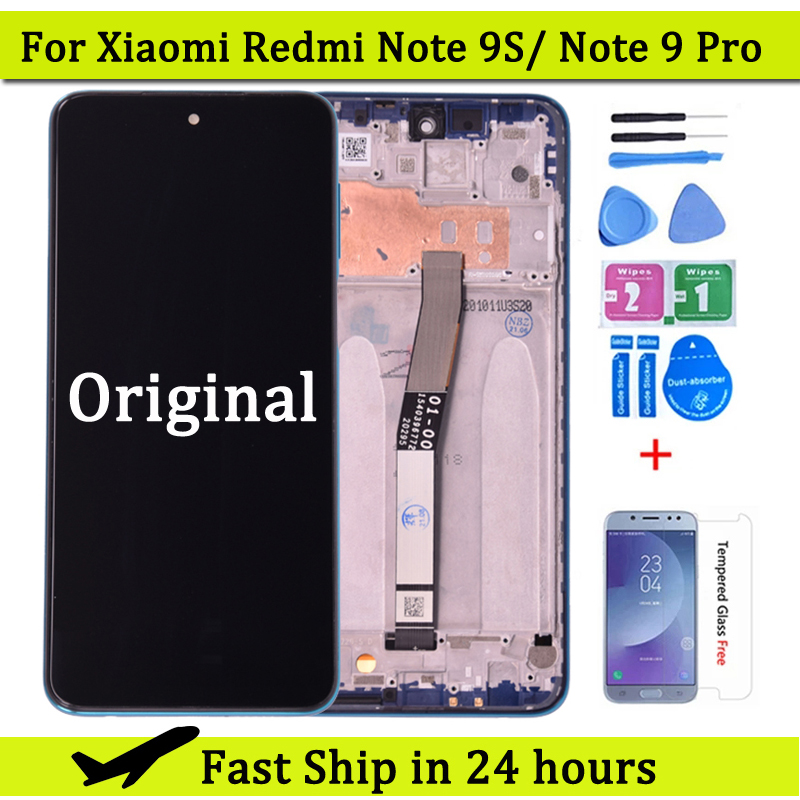 Ã‰cran tactile LCD de remplacement, pour Xiaomi Redmi Note 9 Pro 9S, original n° 1