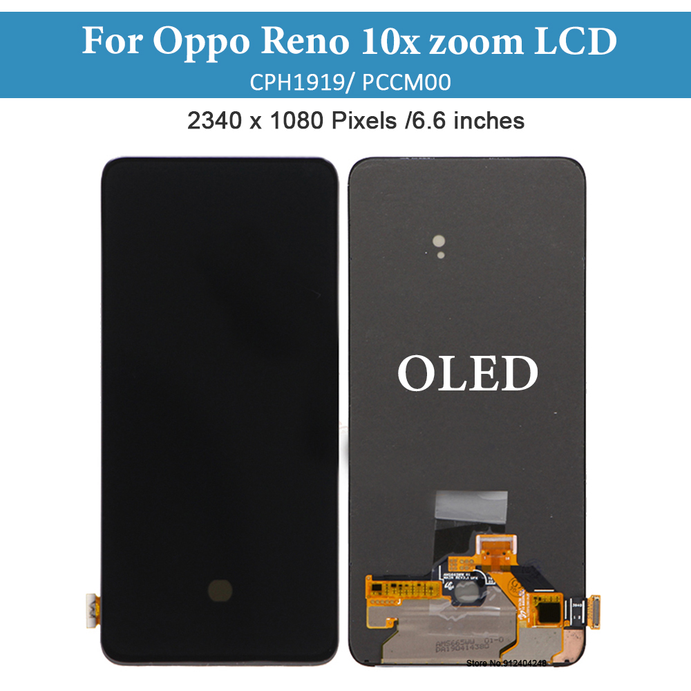 Ensemble Ã©cran tactile LCD OLED de remplacement, 6.6 pouces, pour Oppo Reno 10x Zoom, CPHbane PCCM00 n° 2