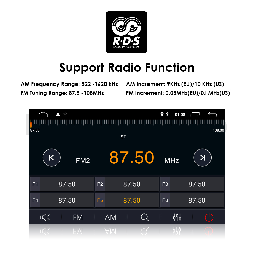 Autoradio Android Carplay, Audio StÃ©rÃ©o, Lecteur VidÃ©o, Limitation RDS, 2 Din, Benz W211 E W219 CLS WGeneCLK W463 G 2002-2011 n° 6