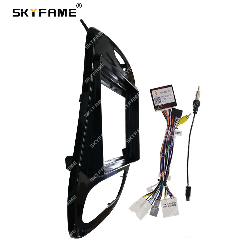 SKYFAcloser-Adaptateur de Fascia de cadre de voiture, dÃ©codeur de boÃ®te Canbus, kit de panneau de montage de tableau de bord radio Android pour Renault Captur Clio n° 3