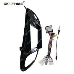 SKYFAcloser-Adaptateur de Fascia de cadre de voiture, dÃ©codeur de boÃ®te Canbus, kit de panneau de montage de tableau de bord radio Android pour Renault Captur Clio small picture n° 3