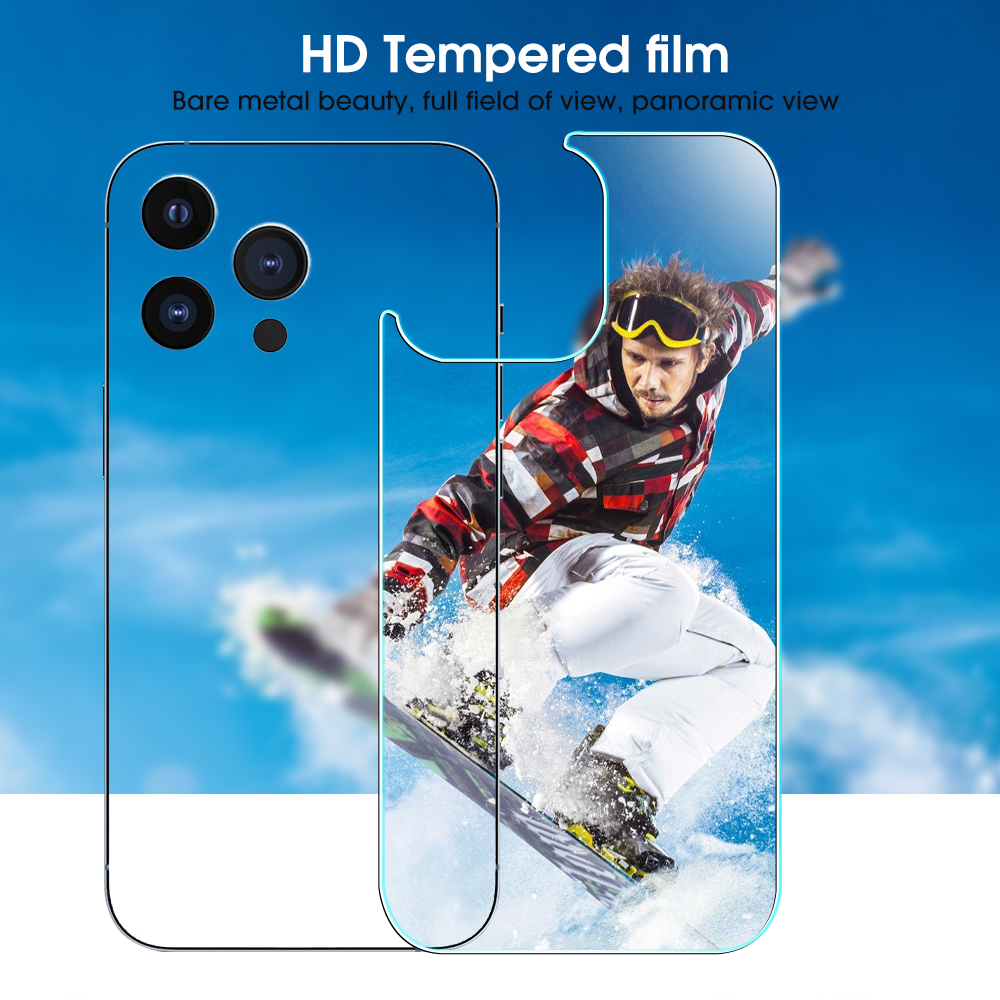 Film de protection arriÃ¨re en verre HD pour iPhone, couverture complÃ¨te, pour modÃ¨les 15, 15 Pro Max, 15 Plus n° 6