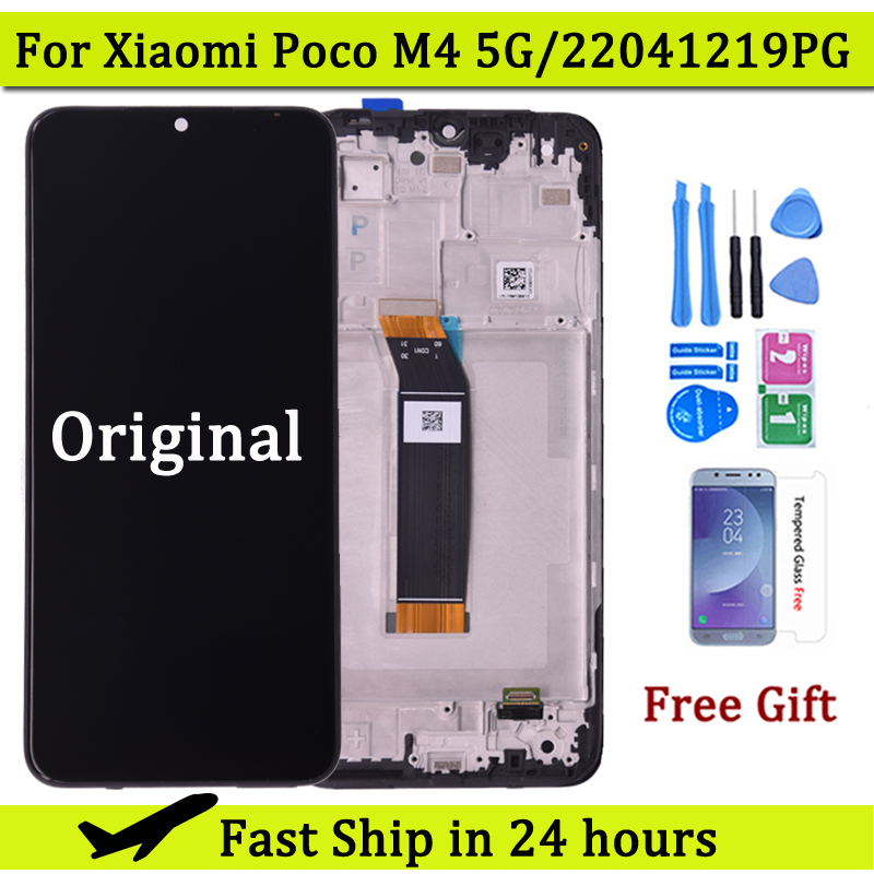 Écran tactile LCD de remplacement, 6.58 pouces, pour Xiaomi Poco M4 5G 22041219PG, Original n° 1