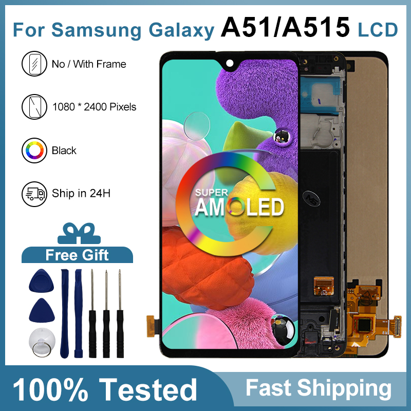 AMOLED pour Samsung Galaxy A51 Ã©cran LCD A515 Ã©cran tactile HÃ©bergements eur SM-A515F/DSN SM-A515F/DST LCD SM-A515U piÃ¨ces de rechange n° 1