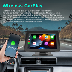 LeeKooLuu-Lecteur MP5 Portable avec Ã‰cran Tactile de 7 Pouces, Autoradio Intelligent, Sans Fil, Apple Carplay, Android, Limitation Universelle small picture n° 3