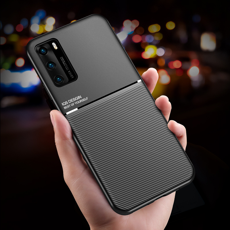 Coque magnÃ©tique antichoc d'origine de luxe pour Huawei, Ã©tui arriÃ¨re pour P40 Pro Plus, P40 Lite, 5G n° 1