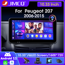 Autoradio Android 11 avec Navigation GPS QLED, Lecteur VidÃ©o, 4G, Carplay, 2 Din, 10.33 Pouces, pour Voiture KIT 207 CC 207CC (2006-2015), NouveautÃ©