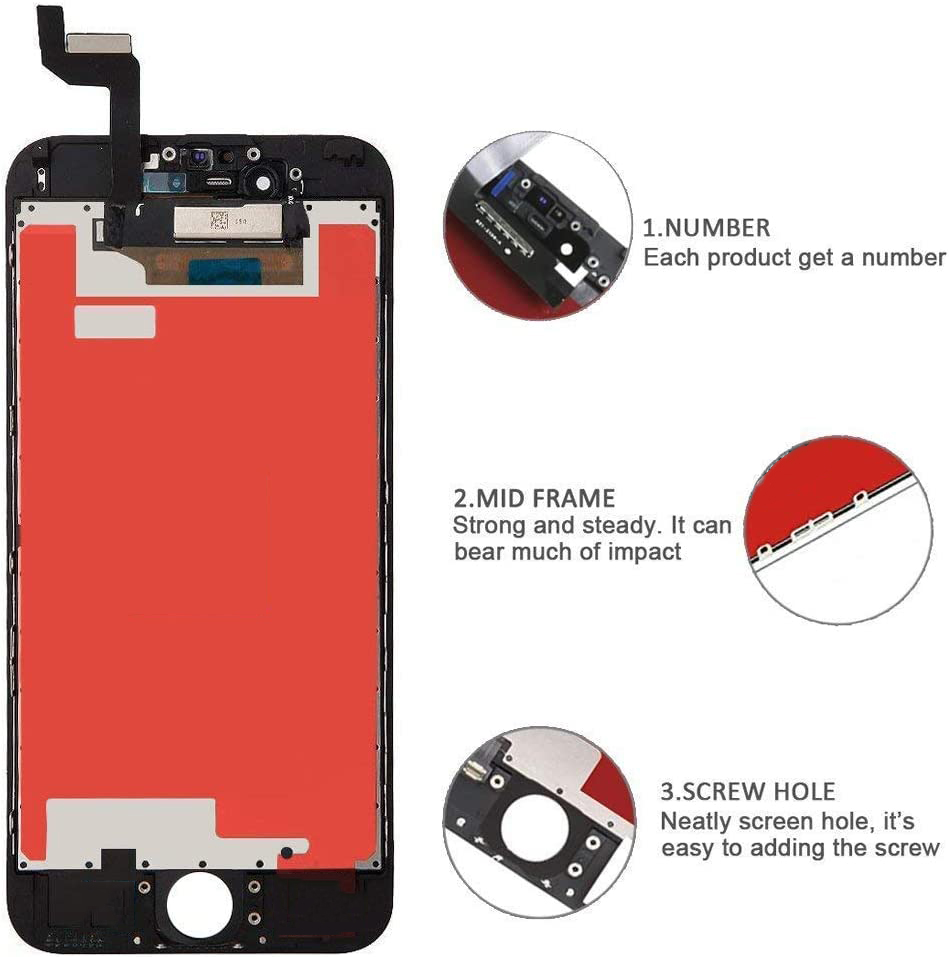 Ensemble complet Ã©cran tactile LCD 3D, AAA ++, pour iPhone 6, 6S, 7, 8 Plus n° 5