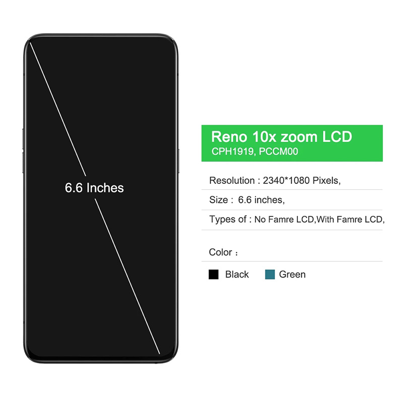 Bloc Ã©cran tactile LCD Super AMOLED, 6.6 pouces, pour OPPO Reno, ZOOM 10X, Original, cph194 n° 2