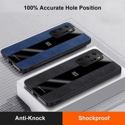 Ã‰tui en cuir avec porte-anneau pour Huawei P40 Pro Plus, couverture arriÃ¨re de luxe, coque de tÃ©lÃ©phone magnÃ©tique en silicone pour Huawei P40 Lite 4G 5G small picture n° 2