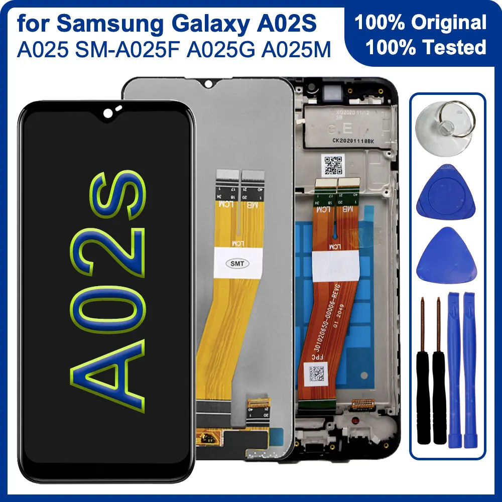 100% Original Ã‰cran pour Samsung Galaxy A02S LCD Ã‰cran Tactile Remplacement pour Samsung A02S Ã‰cran Assemblage A025 SM-A025F n° 1