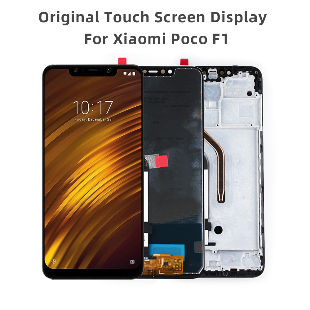 Ã‰cran tactile LCD de remplacement pour Xiaomi Pocophone F1, 6.18 pouces, original, nouveau, M1805E10A n° 4