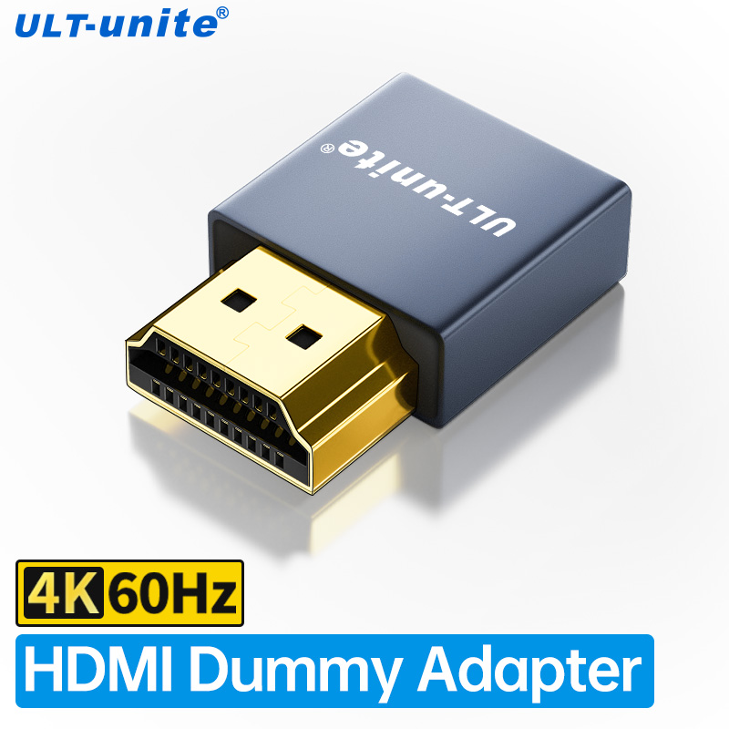 Adaptateur d'affichage fantÃ´me sans sauna, prise DUNIPlug HDMI, Ã©mulateur d'affichage virtuel, prise en charge 4K, 60Hz, 1080P, 120Hz, Ã©mulateur de moniteur EDID n° 1