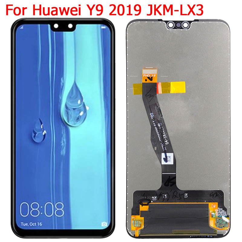 Ã‰cran tactile LCD avec chÃ¢ssis, piÃ¨ce de rechange pour Huawei Y9 2019 JKM LX1 LX2 LX3, nouveautÃ© 2019 n° 1