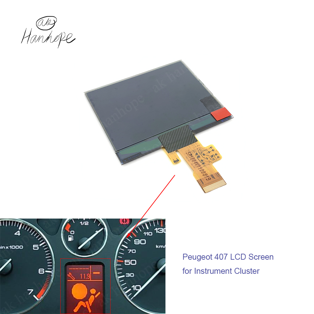 RÃ©paration d'Ã©cran de tableau de bord LCD de remplacement, pour Peugeot 407 407SW HDI Couple 2004 â€“ 2006 n° 1