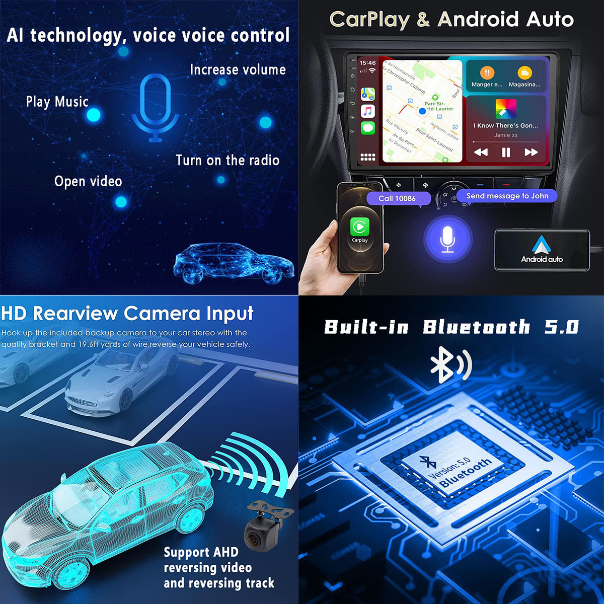 Autoradio Android, Navigation GPS, Lecteur MultiXXL, 4G, 2 Din, avec Limitation VidÃ©o, pour Voiture KIT 407 (2004-2011) n° 5