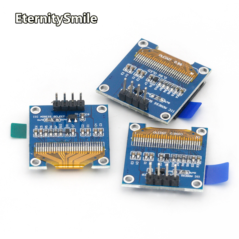 Carte d'Ã©cran LCD pour Ardu37, technologie d'affichage blanche sÃ©rie OLED IIC, GND, VCC, SCL, SDA, 0.96 pouces, 12864, X64, I2C, SSD1306, 0.96 n° 5