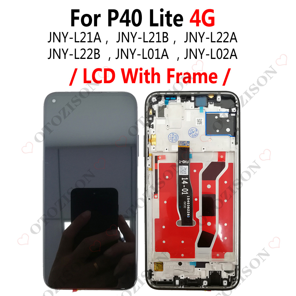 LCD avec cadre pour Huawei P40 lite 5G affichage CDY-NX9A 4G JNY-L01A L21A Ã©cran tactile HÃ©bergements eur assemblÃ©e remplacement P40lite LCD n° 3