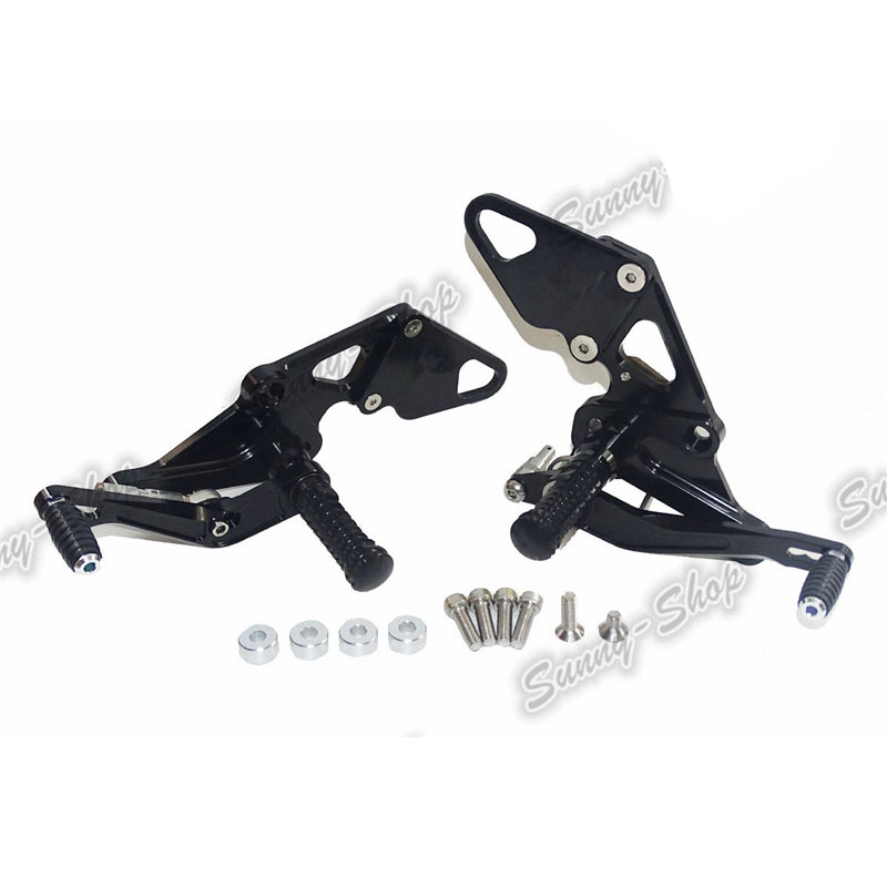 Waase Pour Yamaha MT-07 MT07 FZ-07 2013 2014 2015 2016 2017 2018-2020 RÃ©glable Rider ArriÃ¨re Ensembles Repose-pieds Pied assistPegs n° 4