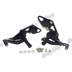 Waase Pour Yamaha MT-07 MT07 FZ-07 2013 2014 2015 2016 2017 2018-2020 RÃ©glable Rider ArriÃ¨re Ensembles Repose-pieds Pied assistPegs small picture n° 4