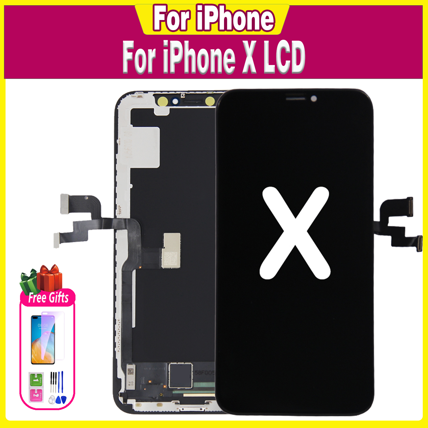 Ã‰cran tactile LCD OLED Incell 3D de qualitÃ© AAA, pour iPhone X A1865 A1901 A1902 A1903 n° 1