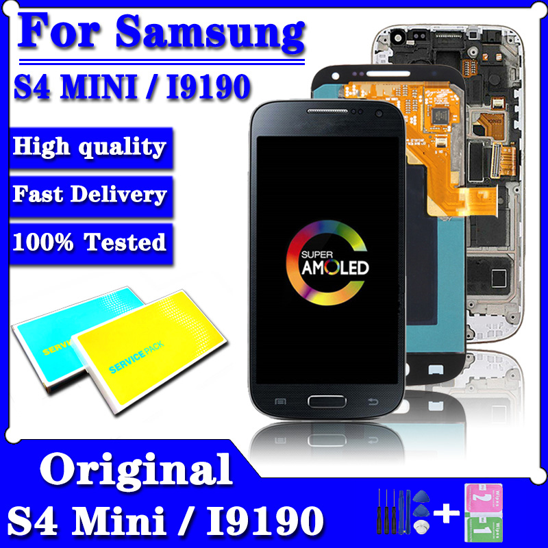 Ã‰cran tactile LCD AMOLED de 4.3 pouces, pour Samsung Galaxy S4 mini I9190, ighte9192 i9195 n° 1