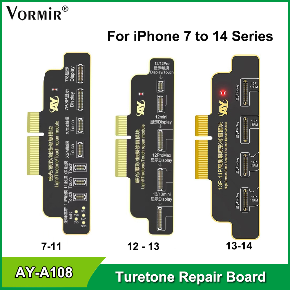 AY A108-Carte de rÃ©paration True Tone pour iPhone 13 14 Pro Max Mini 7-12 Pro Max, True Tone, Ã©cran d'origine, outils de rÃ©cupÃ©ration d'affichage de copie n° 1