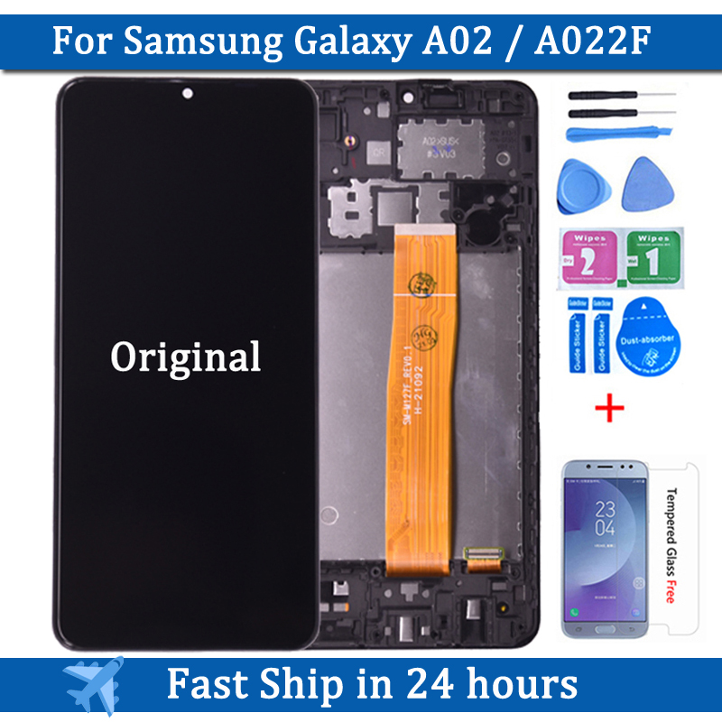 Ã‰cran tactile LCD avec chÃ¢ssis, 6.5 pouces, pour Samsung Galaxy A02 A022 SM-A022F A022F/DS n° 1