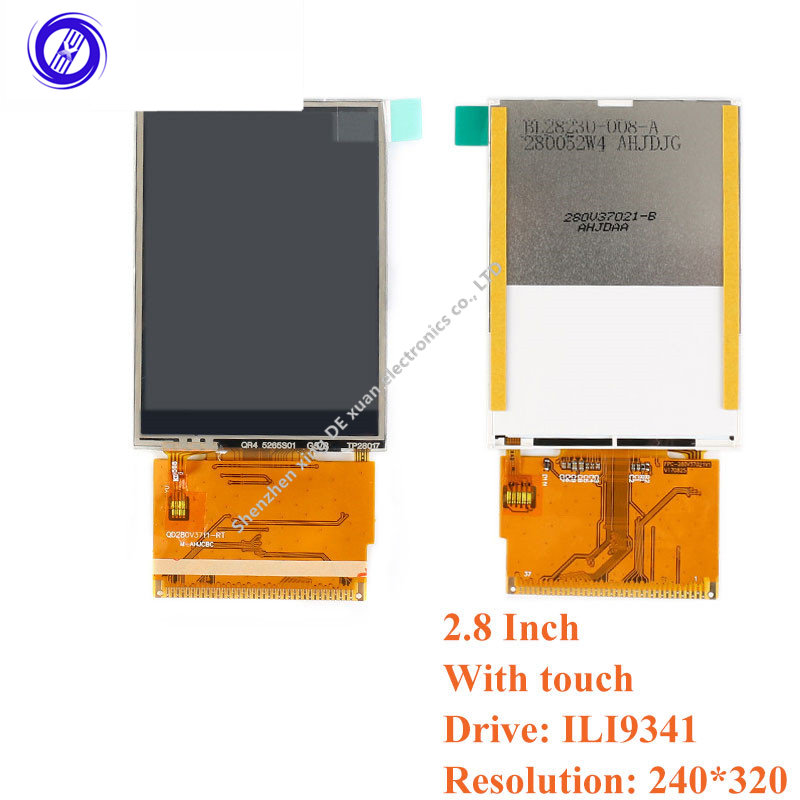 Module d'affichage LCD Ã  Ã©cran nu TFT, lecteur ST7735 ILI9225 ILI9341 Interface SPI 1.44x1.8 2.0x2.2, 2.4/2.8/128 pouces n° 6