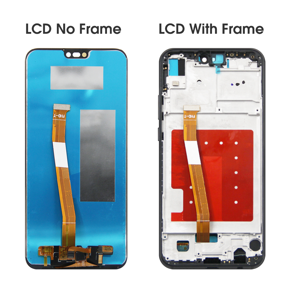 Ã‰cran tactile d'affichage Ã  cristaux liquides avec le cadre pour Huawei Nova 3E ANE-LX1 LX2 LX3 AL00 L23 LCD 5.84 affichage d'origine pour HUAWEI P20 Lite n° 3