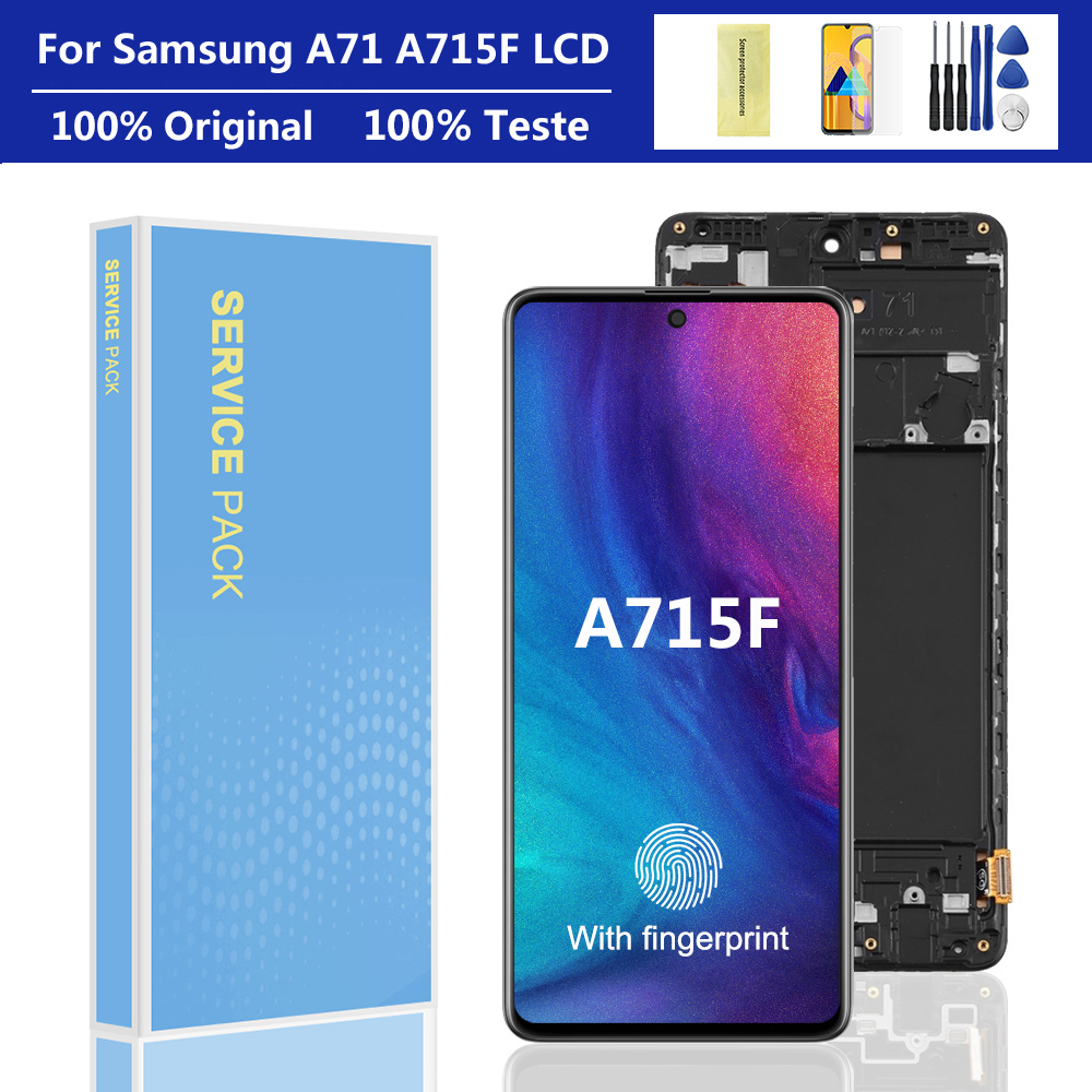 Ensemble Ã©cran tactile LCD avec chÃ¢ssis, pour Samsung Galaxy A71 A715 A715F, 6.7 original n° 1