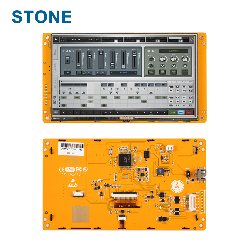 STONE-Ã‰cran tactile LCD intelligent, technologie d'affichage HMI avec programme et port UART pour Ardu37Raspberry pi, ESP32, STM32, 4.3 pouces n° 1