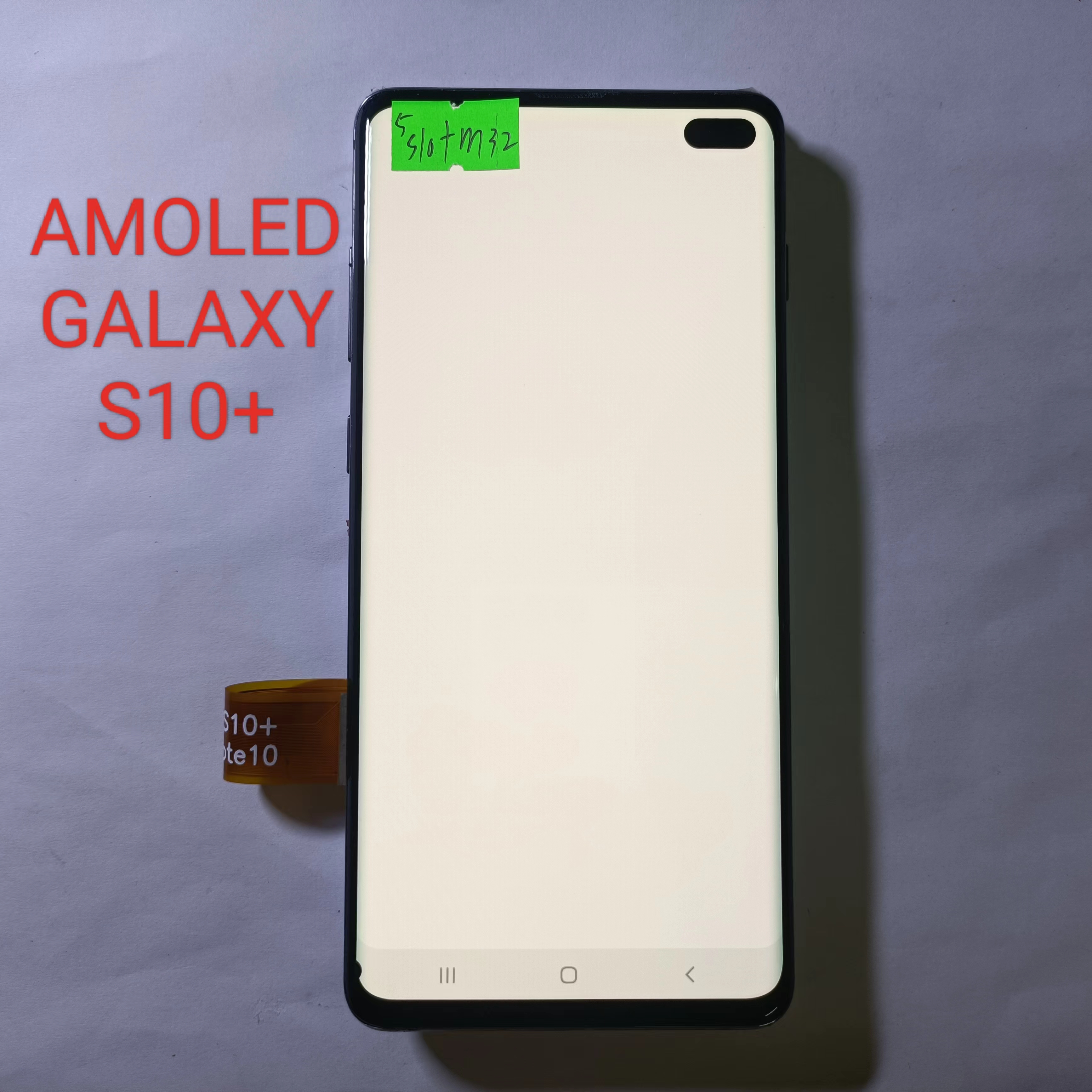 AMOLED-LCD Galaxy S10 Plus avec cadre, dÃ©faut de point noir, modÃ¨le adaptÃ©, G9750, G975F, G975B, G975D, S n° 1