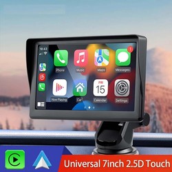 Lecteur vidÃ©o de limitation d'autoradio universel, sans fil portable, Apple CarPlay, Android Auto, Ã©cran tactile MP5, BMW, VW, KIA, 7 pouces